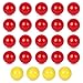 POPLAY Hungry Hippos Game Balls 24PCS Replacement Marbles for Kids Board Games Marble Run Toys Chinese Checkers Ball 20 Red Balls with 4 Extra Yellow One - Image 2