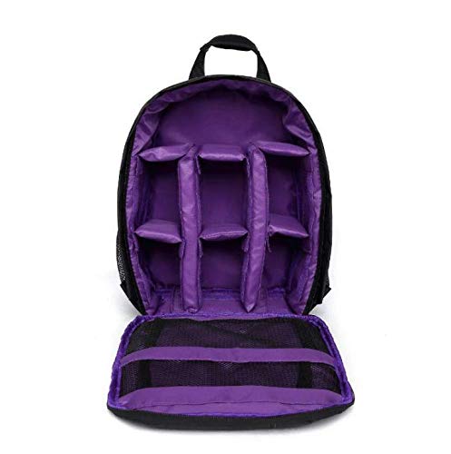 winvin Waterproof SLR/DSLR Camera Backpack Shoulder Bag Travel Case For Canon Nikon Sony Digital Lens (Medium, Purple) - Image 5