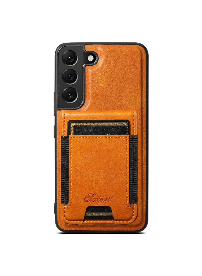 Suteni Case For Samsung Galaxy S24+ 5G H17 Oil Eax Leather MagSafe Detachable Wallet Phone Case - Image 1