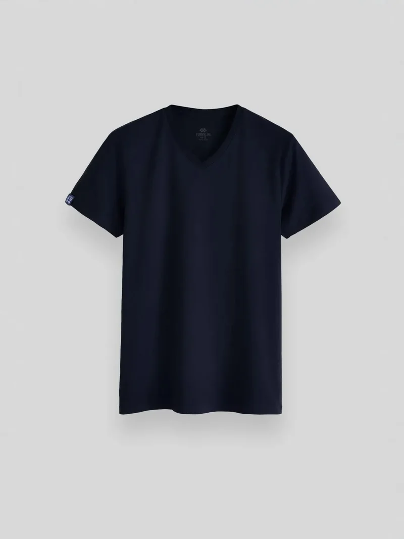 تومي لايف TOMMY Men's V-Neck Short Sleeve T-Shirt