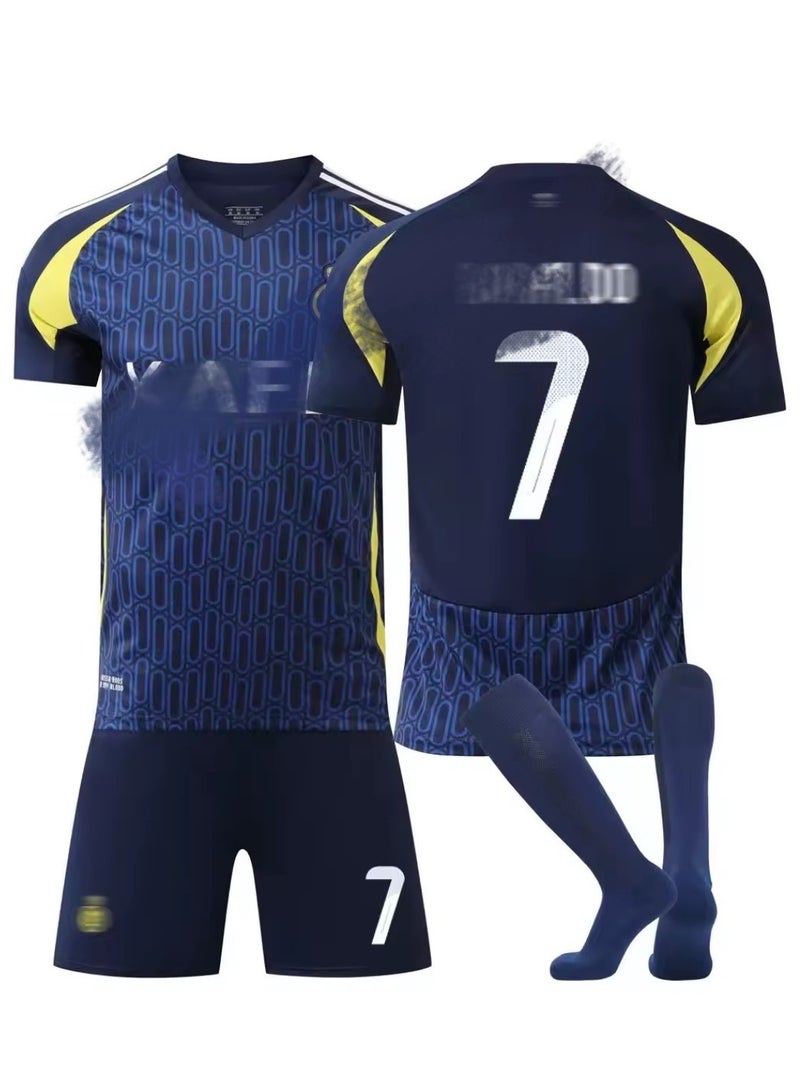 Kids Jersey No. 7 Football Training Suit | Size 22 for Children and Teenagers | Breathable and Quick-drying Training Gear for Multiple Scenarios | Fan Equipment for 6 - 16-year-old Teenagers - Image 1