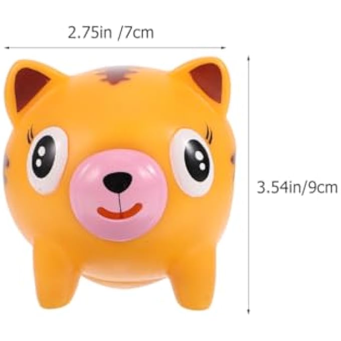 VICASKY 2 Pieces Squeeze Toy with Tongue Hanging Animal Shape Cartoon Motif Stress Relief Toy Compact Design Charming Look Durable Washable Reusable - Image 5