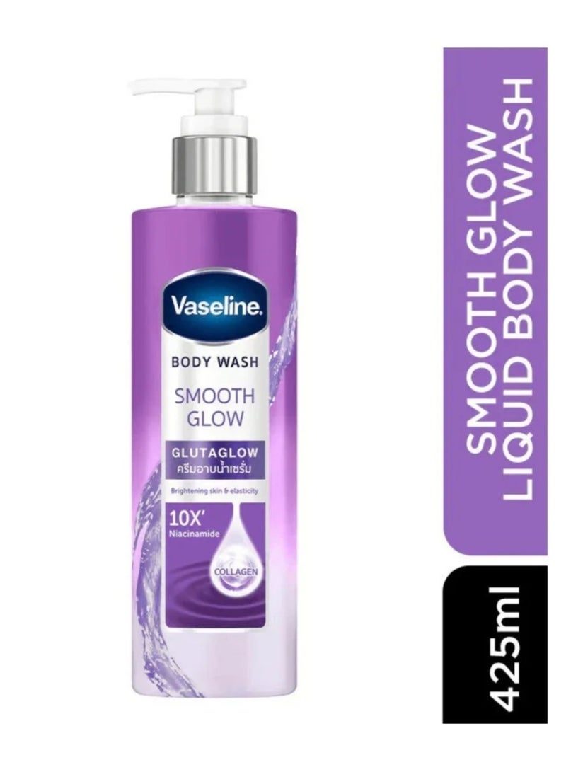Vaseline Body Wash Smooth Glow - GLUTAGLOW10X NIACINAMIDE COLLAGEN 425ml - Image 1