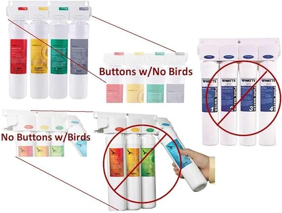 Watts Premier مجموعة تصفية واتس بريمير السنوية RO Pure Plus 5-Pack لنظام التناضح العكسي 4 Stage Pure Plus/Zero Pure Plus، استبدال فلتر المياه بزر ضغط، 2 فلتر رسوبي، 2 فلتر كربون مسبق، VOC - Image 5