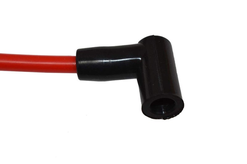 A-Team Performance - Silicone Spark Plug Wires Set - Compatible with SBF Small Block Ford Valve Cover Wires 221 255 260 289 302 351W BOSS 302 Fits HEI Distributor Caps - Red 8.0mm - Image 5