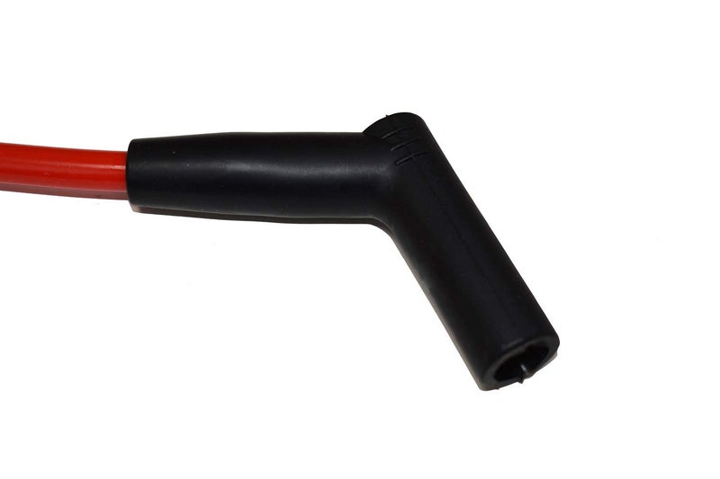 A-Team Performance - Silicone Spark Plug Wires Set - Compatible with SBF Small Block Ford Valve Cover Wires 221 255 260 289 302 351W BOSS 302 Fits HEI Distributor Caps - Red 8.0mm - Image 4