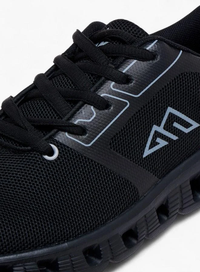 Oaklan by Shoexpress BLACK Textured Lace-Up Sports Shoes  | Best Price UAE