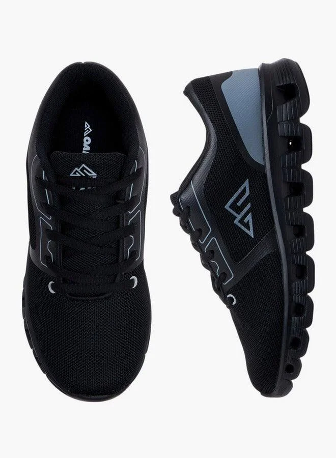Oaklan by Shoexpress BLACK Textured Lace-Up Sports Shoes  | Best Price UAE