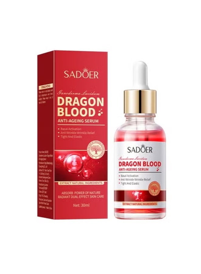 SADOER Dragon Blood Anti-Aging Face Cream 50gm & Dragon Blood Anti-Ageing Serum 30ml - Image 3