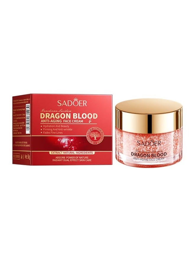 SADOER Dragon Blood Anti-Aging Face Cream 50gm & Dragon Blood Anti-Ageing Serum 30ml - Image 4