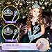 STOPKLAS Princess Dress Up Accessories Light Up Wand Crown 7Pcs Princess Dress Up Set with Gloves Tiara Necklace Earrings Bracelet and Ring Gift Set for 36 Toddler Kids Girls Cosplay Party Blue - Image 4