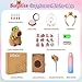 Ditucu Turtle Capybara Plush Gifts for Girls 4 5 6 7 8 9 10 Years Old with Stuffed AnimalStickersWater BottleKeychainsDiaryPenHeadbandCombNecklaceBracelet Plushies Toys Set - Image 4