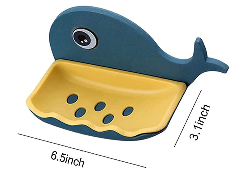 Sygnius Fish Shape Soap Dish Case Holder Bathroom Accessory - Multi Color Fish Soap Dish Set of 3 - Image 5