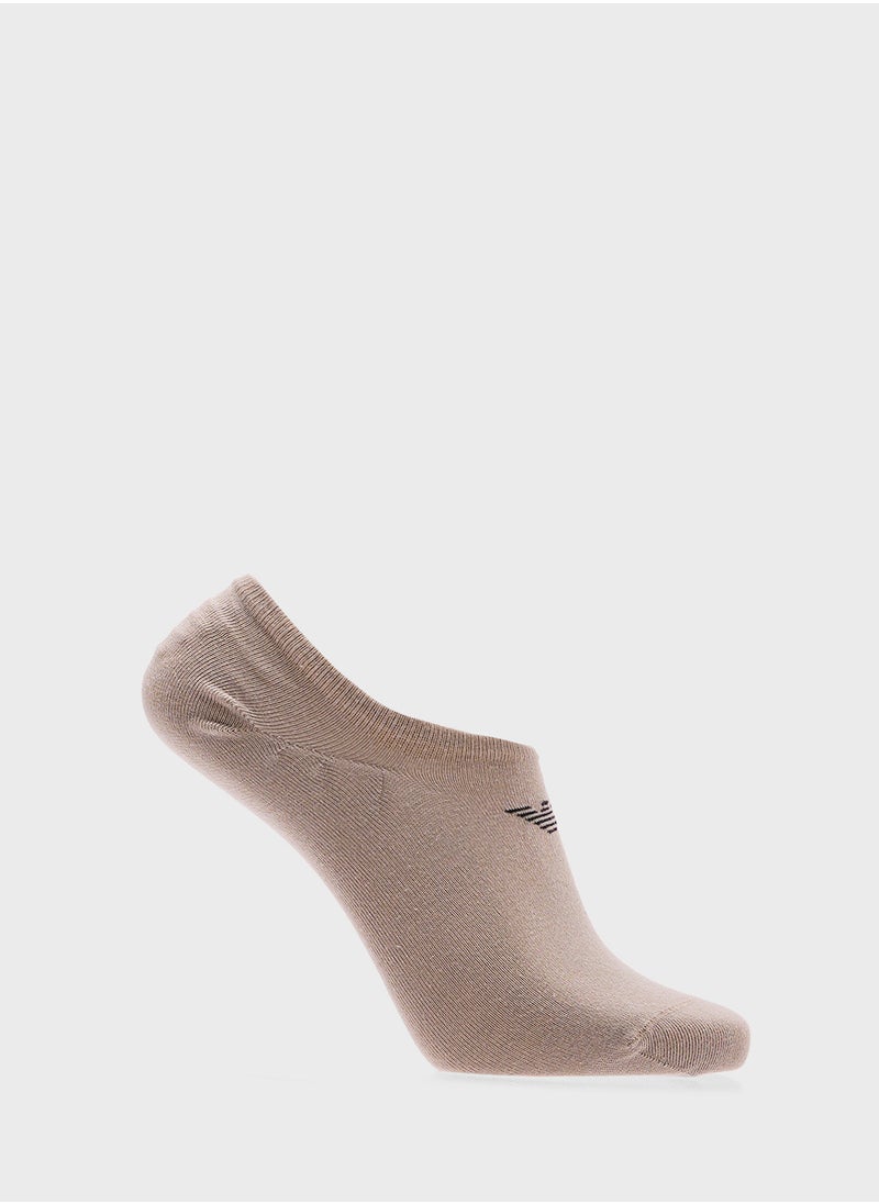 EMPORIO ARMANI - 3 Pack Logo Ankle Socks - Image 1