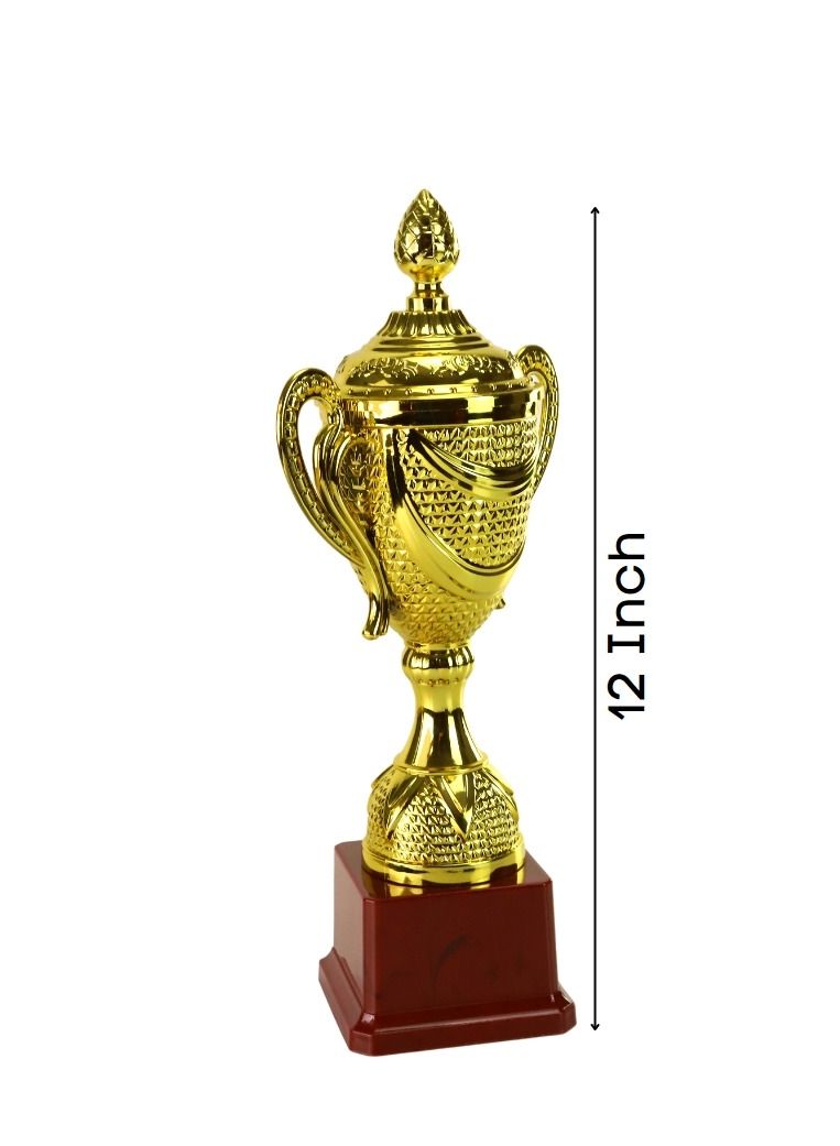 Gold Cup Award Trophy for Winners, Award Ceremony and Appreciation- Size 12 inch - Image 1