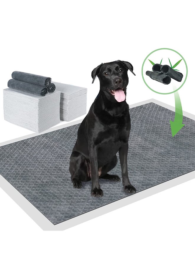 Charcoal Pads for Dogs Odor-Control Carbon Pee Pads for Dogs Absorbs 5 Layer Leak-Proof & Quick Dry Dog Training Pads Disposable - Image 1