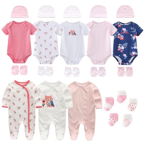 Ruliby New Born Clothes Cotton Layette Gift Outfit Set Baby Girl Clothing and Accessories 03 Months - Image 1