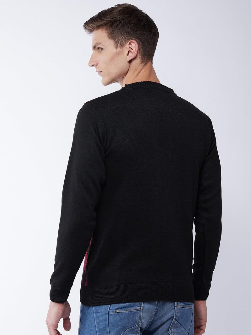Pivl Men's Winter Sweater - Warmth and Comfortable for The Season_Black_M||Winterwear|| - Image 5