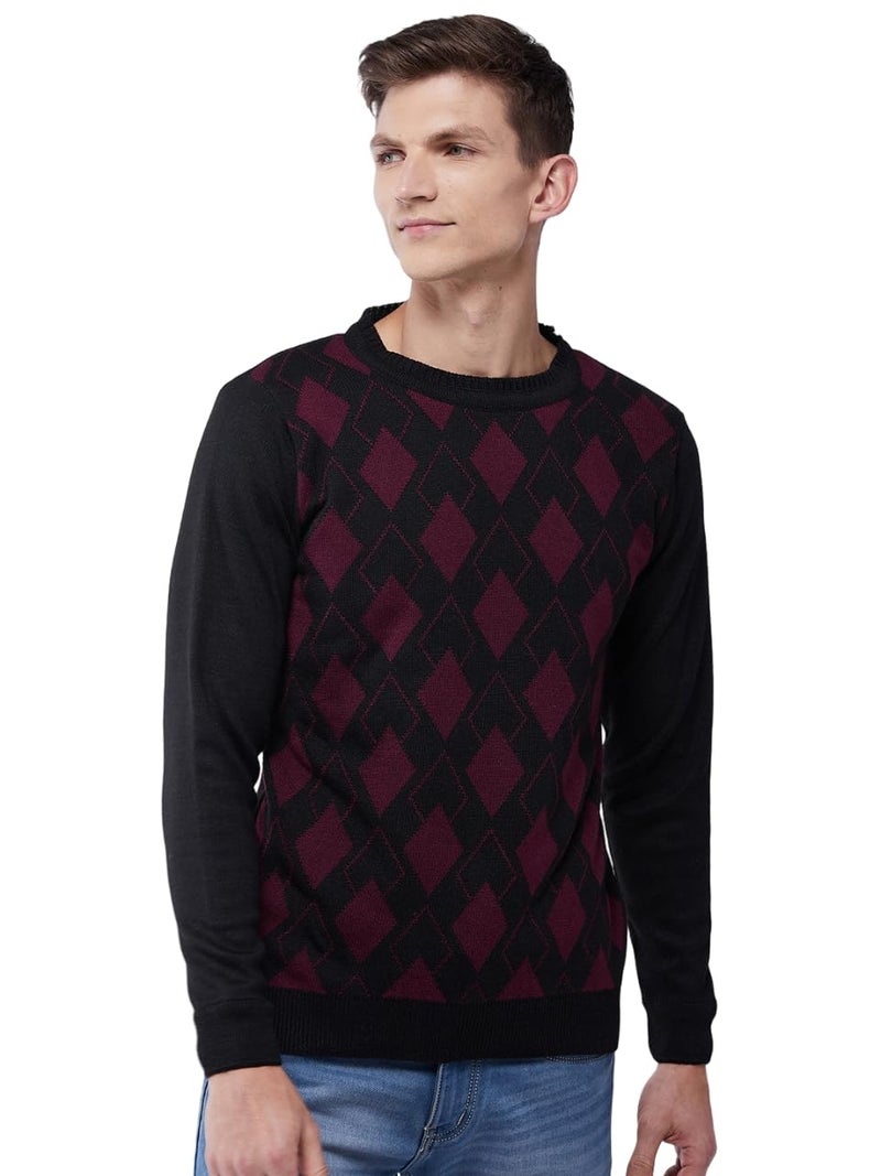 Pivl Men's Winter Sweater - Warmth and Comfortable for The Season_Black_M||Winterwear|| - Image 1
