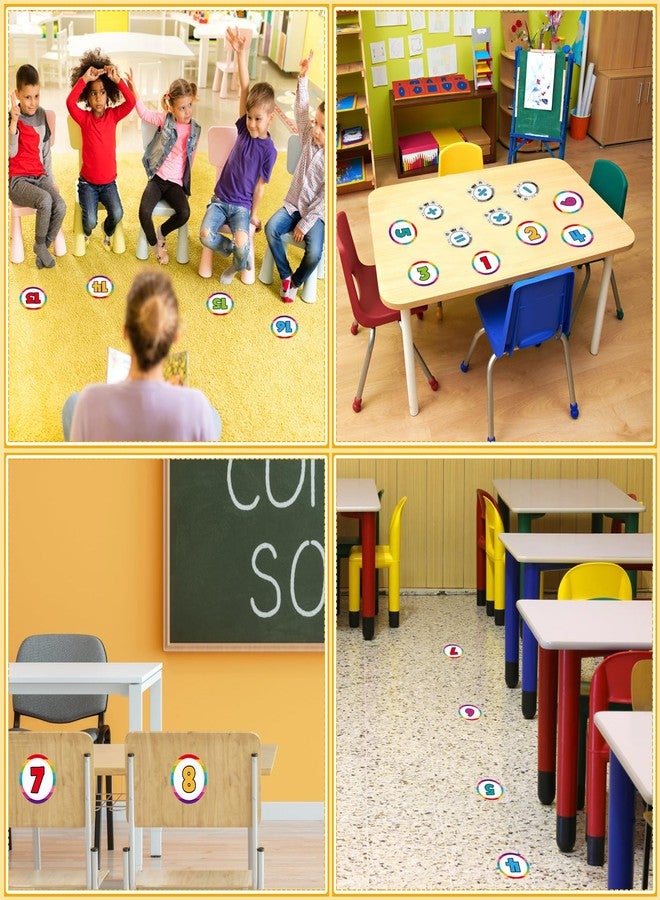 FLYAB 36Pcs Line up Spots for Classroom Floor 4" Number Stickers for Classroom Number 1-30 Sticker Dots for Back to School Preschool Kindergarten Teacher Supplies - Image 5