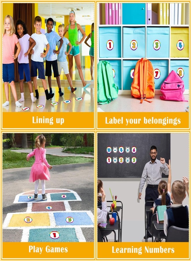 FLYAB 36Pcs Line up Spots for Classroom Floor 4" Number Stickers for Classroom Number 1-30 Sticker Dots for Back to School Preschool Kindergarten Teacher Supplies - Image 4