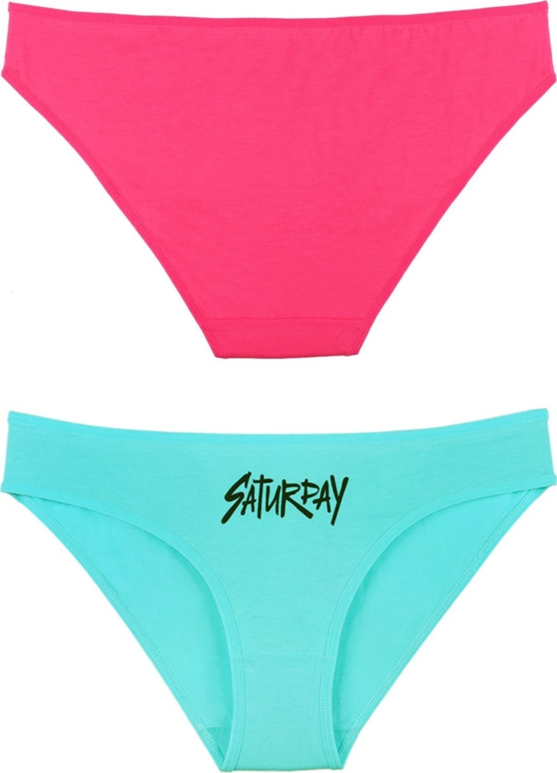 Sensu Women's Day Printed 7-Piece Slip Bikini Panties - KTS1168 Model6 - Image 3