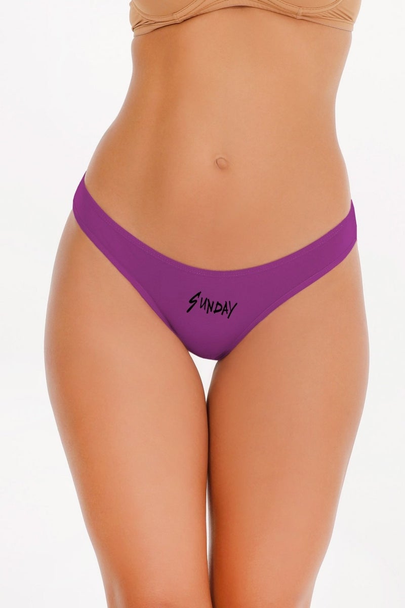 Sensu Women's Day Printed 7-Piece Slip Bikini Panties - KTS1168 Model6 - Image 5