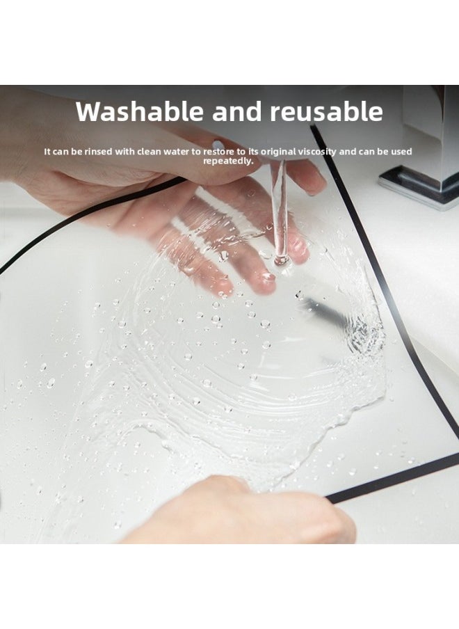 Generic - Suitable For Apple MacBook13.6 HD Film 2024/M3/M2 Frame Glue Washing Removable Film Air15.3-Color:Frosted Frame Adhesive Film (with Packaging + Cleaning Tools)-Size:Pro Touch Bar15.4-inch (A1707/A1990) - Image 1