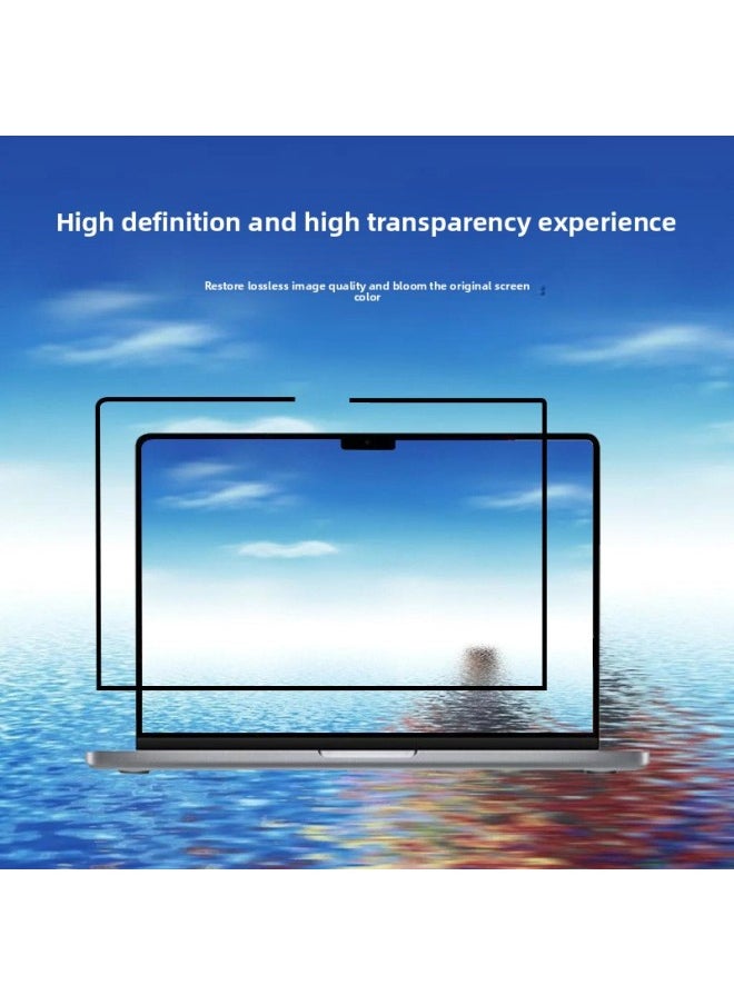 Generic - Suitable For Apple MacBook13.6 HD Film 2024/M3/M2 Frame Glue Washing Removable Film Air15.3-Color:Frosted Frame Adhesive Film (with Packaging + Cleaning Tools)-Size:Pro Touch Bar15.4-inch (A1707/A1990) - Image 1
