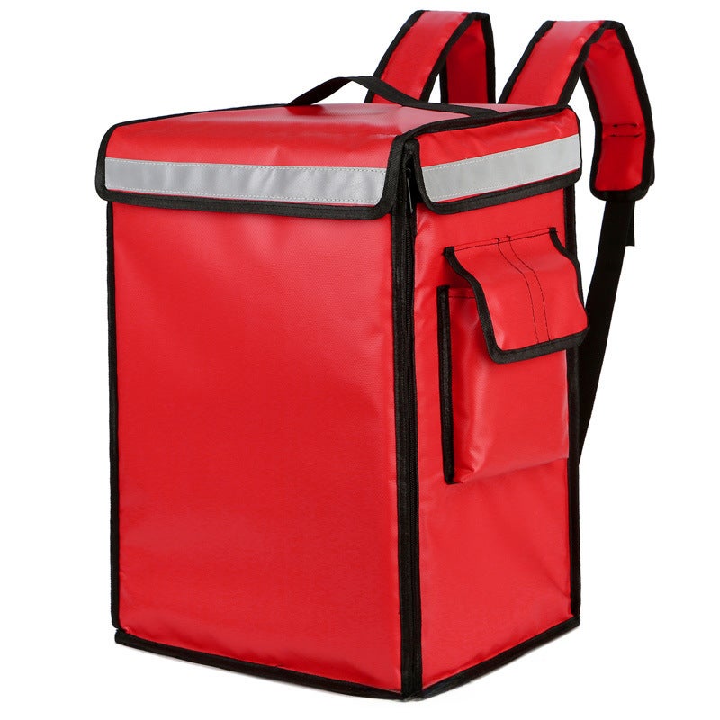 42L Insulated Delivery Backpack, Thermal Cooler, Waterproof Red