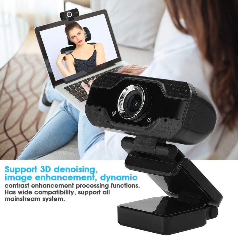 كاميرا ويب عالية الدقة 1080P عبر USB للفصول الدراسية عبر الإنترنت لأجهزة الكمبيوتر المكتبية وأجهزة الكمبيوتر المحمولة - Image 4