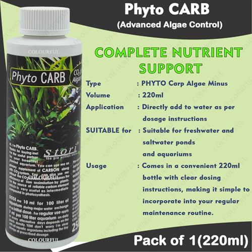 colourful Aquatic Remedies Phyto Carp Algae Minus CO2 220ml | Effective Algae Control for Aquariums | Safe for Fish and Plants - Image 3