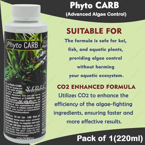 colourful Aquatic Remedies Phyto Carp Algae Minus CO2 220ml | Effective Algae Control for Aquariums | Safe for Fish and Plants - Image 4