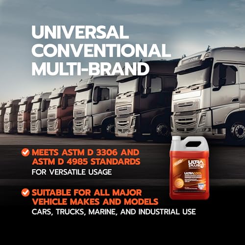 ULTRA 1PLUS Ultra1Plus Antifreeze Coolant - UltraCool Universal PREMIXED 50/50 - Ready to Use Coolant - Gallon - Image 5