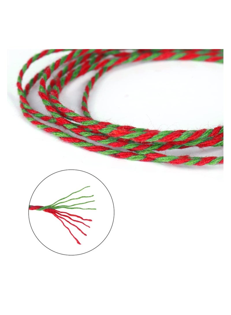 SYOSI 2 Rolls Colored Cotton Rope 200m 2MM Solid Wrapping Twine Durable Butchers String for Gift Meat Crafts Garden Wedding Decoration Packaging Thread - Image 5