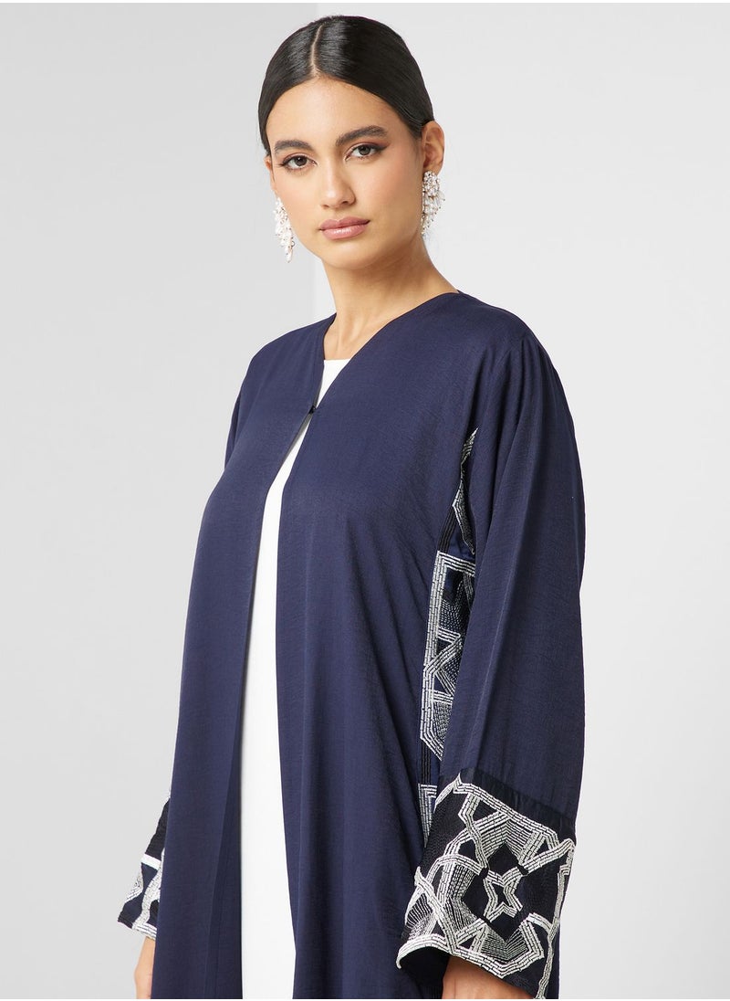 hayas closet - Embroidered Patterned Abaya - Image 1