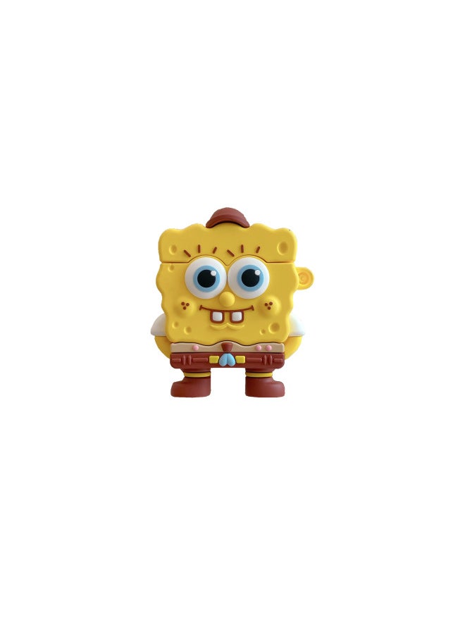 Suitable For Freeclip Bluetooth HeadSEt Protective Cover For Huawei4/5i/SE2/pro3 Cartoon Silicone Soft Shell Cute-Color:Silicone Version-sponge (with Hook)-Model:For HuaweiFreebuds Pro3 (pro4) Headphone Case