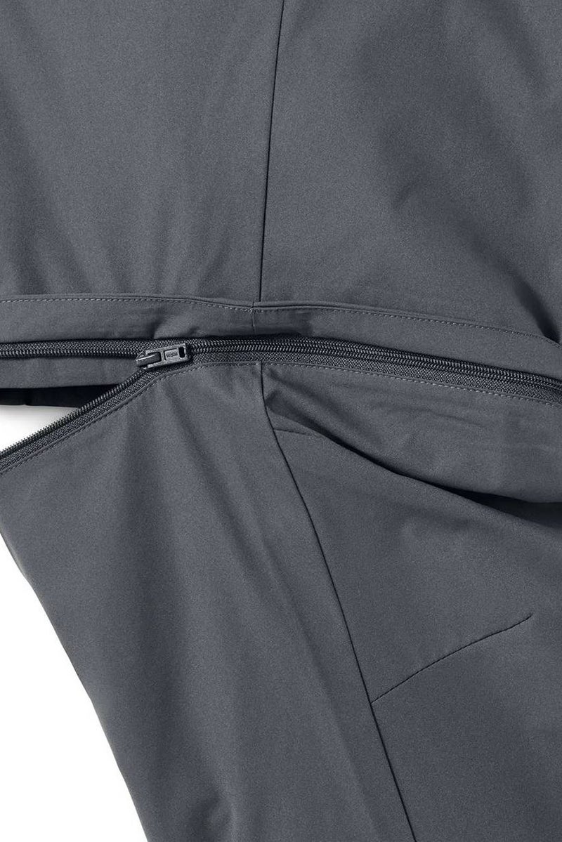Tchibo Women Regular Fit Solid Functional Trousers, Dark Grey - Image 3