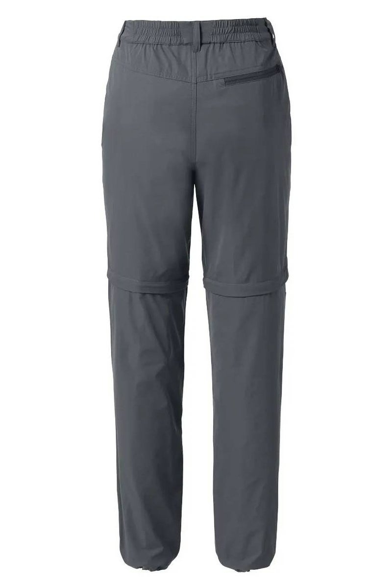 Tchibo Women Regular Fit Solid Functional Trousers, Dark Grey - Image 4