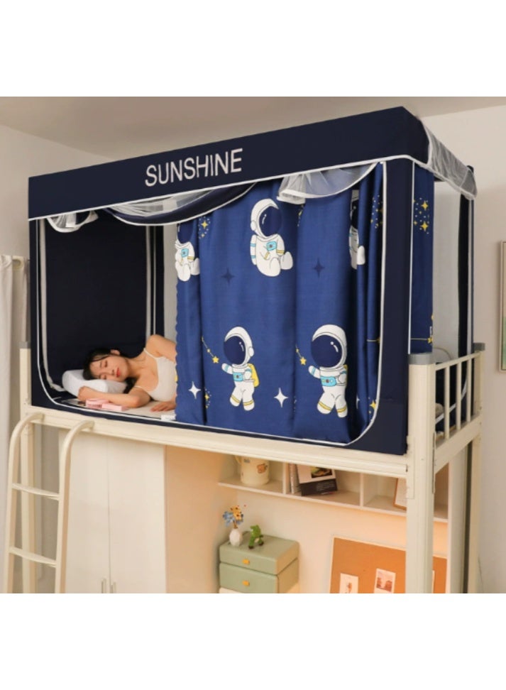 Arabest Bed Canopy Tents Curtain Blackout Curtain Single Bed Tent Curtain Student Shading Cloth Bed Canopy Mosquito Net Student Sleep Privacy Protection - Image 1