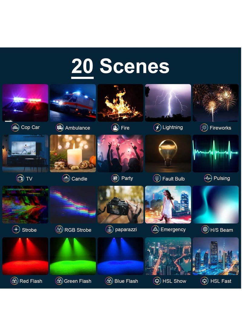 فلاشهوك إضاءة فيديو RGB، 94 مصباح LED 3000-9900K قابلة للتعتيم، 360 درجة ألوان كاملة 20 وضعًا للمشهد، إضاءة كاميرا 1500 مللي أمبير قابلة لإعادة الشحن لاجتماعات Zoom والبث المباشر لفيديو TikTok - Image 5