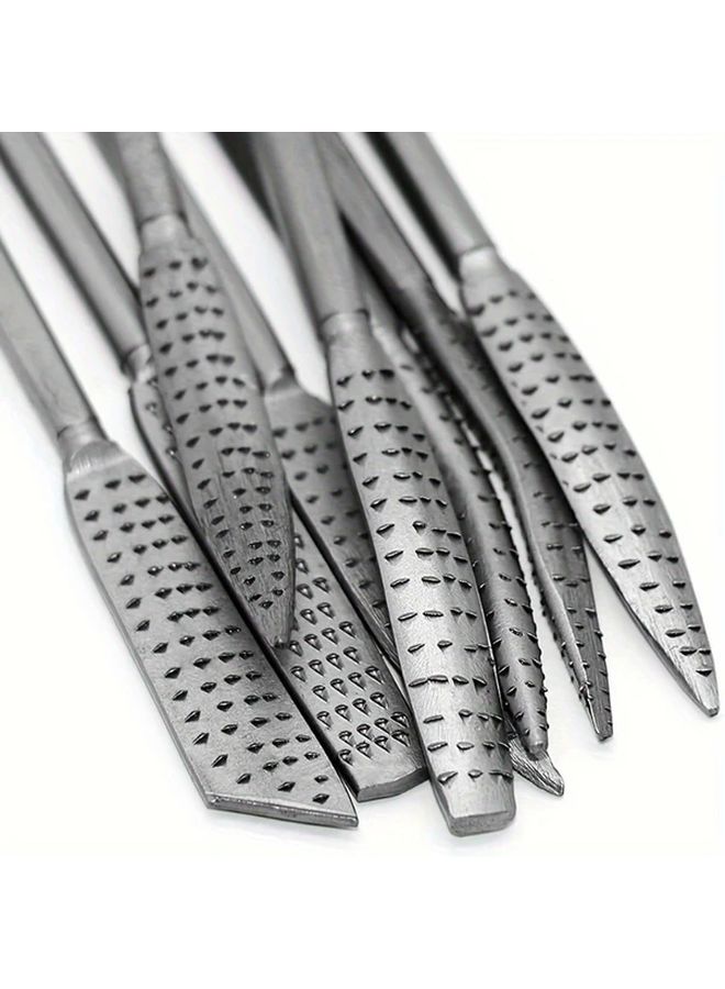 8pcs Wood Carving File Set Dual Ended Riffler File Set Special Shaped Files For Woodworking Grinding - Image 4