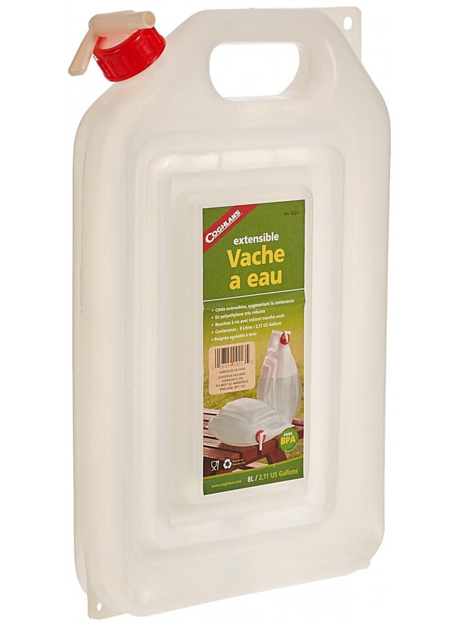 Coghlan's Expandable Water Carrier, 2-Gallon , White - Image 1