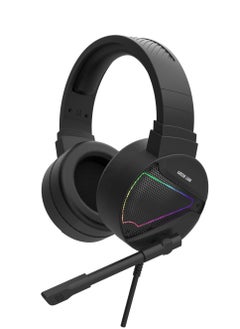 GREEN LION GP27X Gaming Headphone /High-Definition Audio / Comfortable to Wear / Durable Build /Wide Combability/ 3.5mm Audio Jack / Omni-Directional Microphone / Music / 2.1m Wired Headphone  - Black  - Image 1
