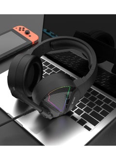 GREEN LION GP27X Gaming Headphone /High-Definition Audio / Comfortable to Wear / Durable Build /Wide Combability/ 3.5mm Audio Jack / Omni-Directional Microphone / Music / 2.1m Wired Headphone  - Black  - Image 2