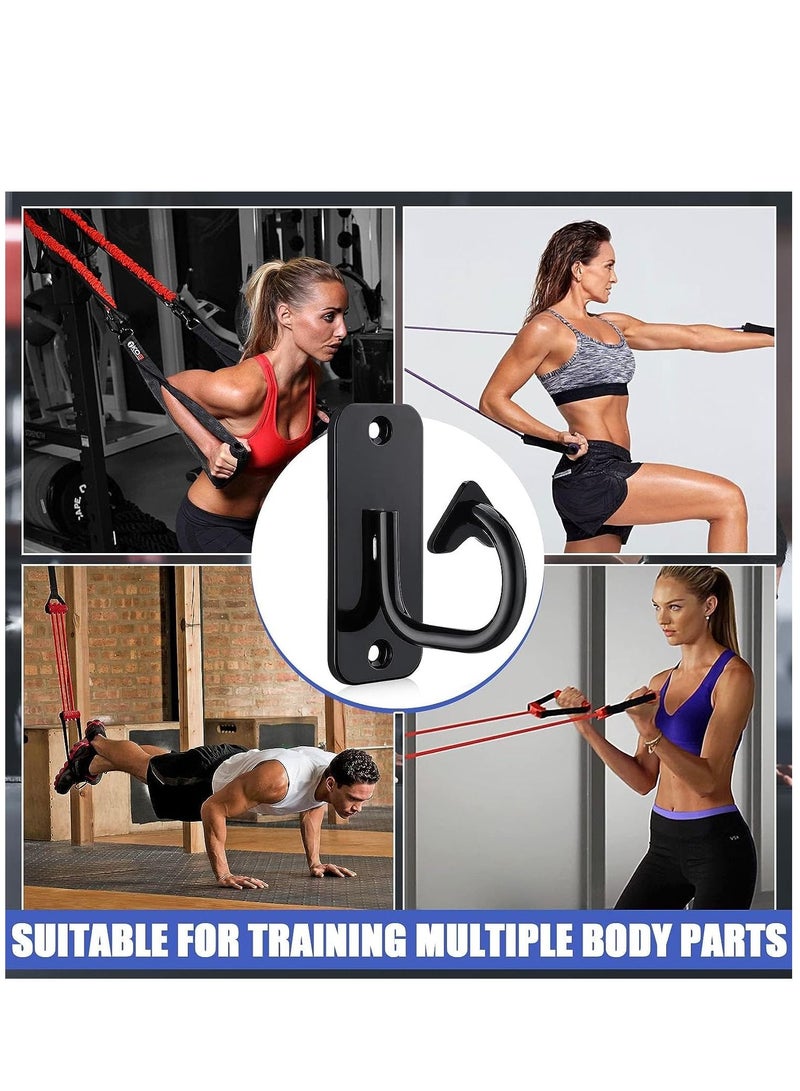 3PCS Workout Wall Mount Anchors Heavy Duty Resistance Band Wall Anchor Home Gym Exercise Anchors Ceiling Mounted Hooks Exercise Strap Anchor for Body Weight Straps Strength Training Yoga - Image 5
