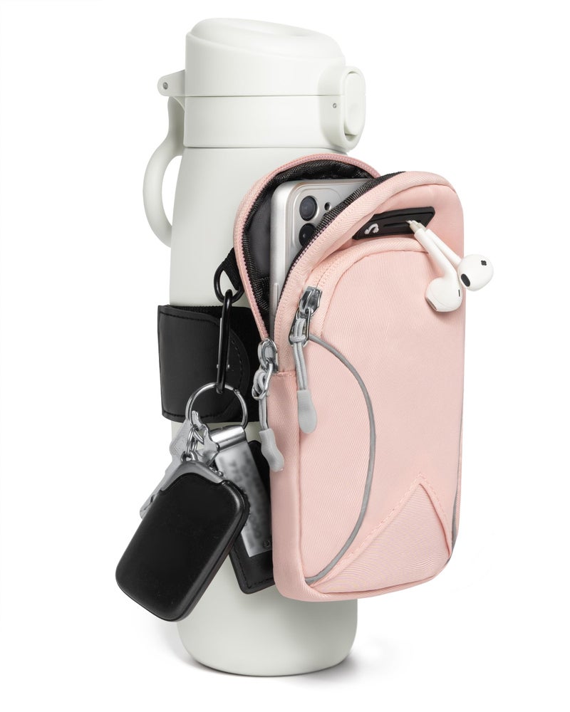 Bottle Pouch Gym Water with Phone Holder Wallet Water Bottle Caddy Versatile Sleeve Bag for Running Sports Daily Use - Image 2