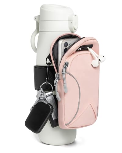 Bottle Pouch Gym Water with Phone Holder Wallet Water Bottle Caddy Versatile Sleeve Bag for Running Sports Daily Use - Image 1