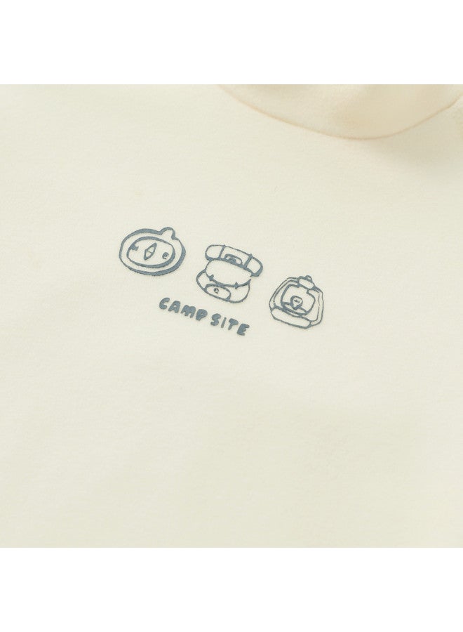 Boys' Mock Neck Base Layer Shirt, Spring/autumn Style Baby Top, Warm Girls' Innerwear Style - Image 5