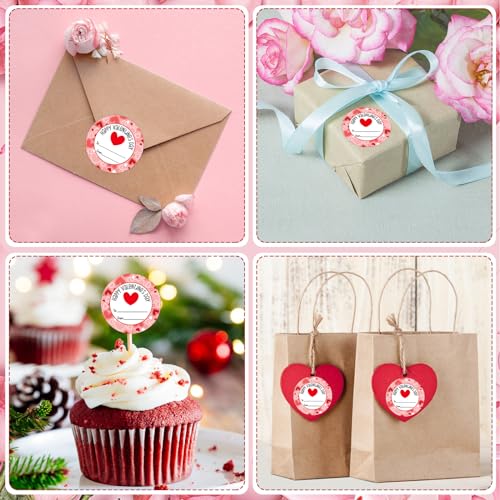SICOHOME Happy Valentines Day Stickers 72pcs 1.5in Valentines Stickers for Kids Adults Label Envelope Seal Sticker Day Party Favors Gift Labels to from Sticker - Heart - Image 2